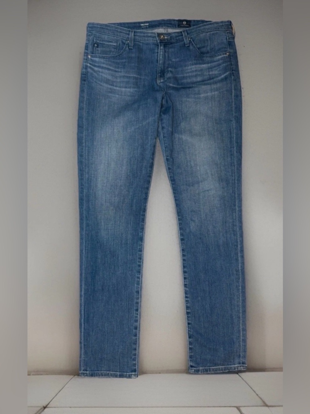 AG Adriano Goldschmied The Stilt Rolling Cigarette Jeans Women's Size 30R 32x32
